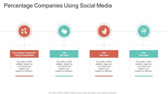 Percentage Companies Using Social Media In Powerpoint And Google Slides Cpb