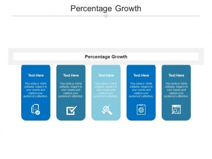 Percentage growth ppt powerpoint presentation background images cpb