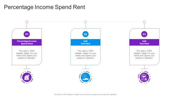 Percentage Income Spend Rent In Powerpoint And Google Slides Cpb
