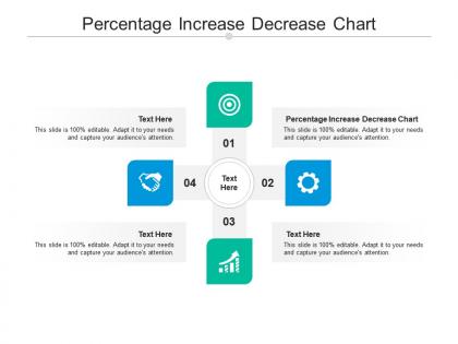 Percentage increase decrease chart ppt powerpoint presentation model elements cpb