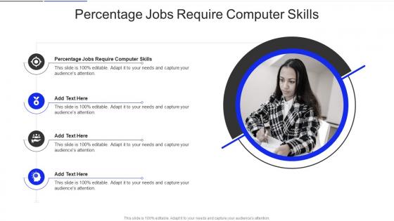 Percentage Jobs Require Computer Skills In Powerpoint And Google Slides Cpb