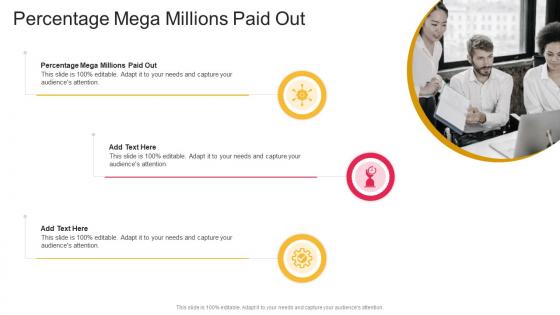 Percentage Mega Millions Paid Out In Powerpoint And Google Slides Cpb