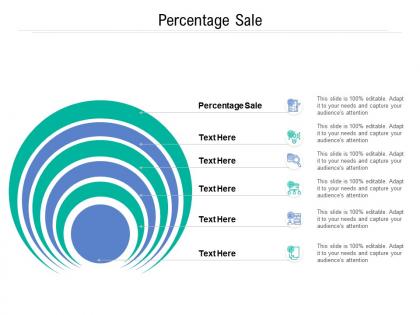 Percentage sale ppt powerpoint presentation show aids cpb