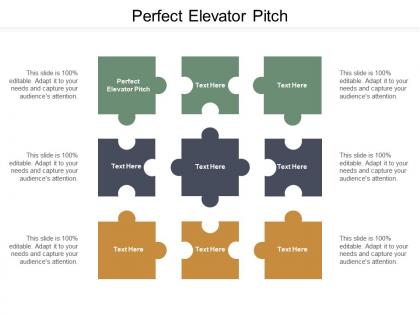 Perfect elevator pitch ppt powerpoint presentation model background designs cpb