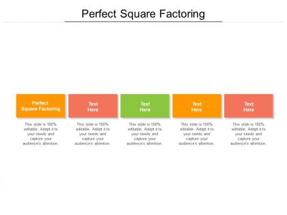 Perfect square factoring ppt powerpoint presentation pictures summary cpb
