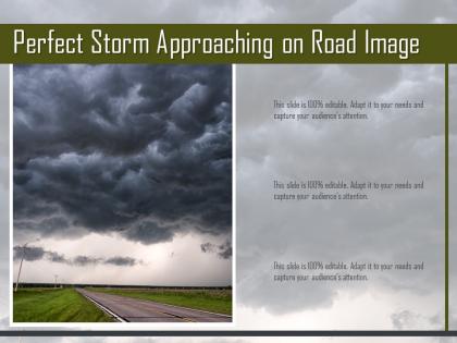 Perfect storm approaching on road image
