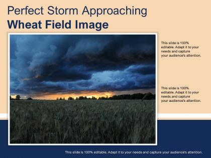Perfect storm approaching wheat field image