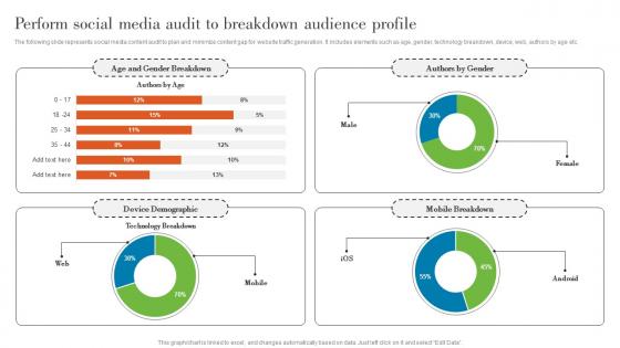 Perform Social Media Audit To Breakdown Audience Understanding Various Levels MKT SS V