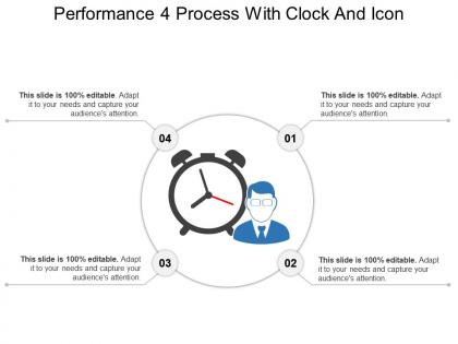 Performance 4 process with clock and icon