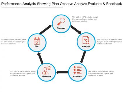 Performance analysis showing plan observe analyze evaluate and feedback