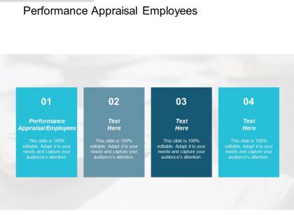 Performance appraisal employees ppt powerpoint presentation pictures smartart cpb
