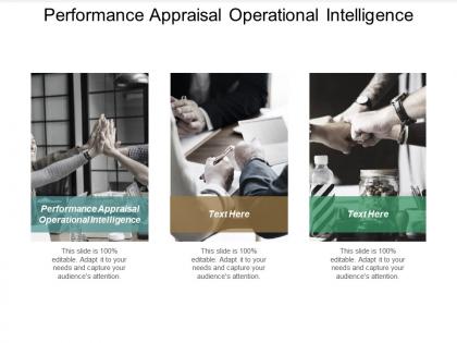 Performance appraisal operational intelligence ppt powerpoint presentation model graphics template cpb