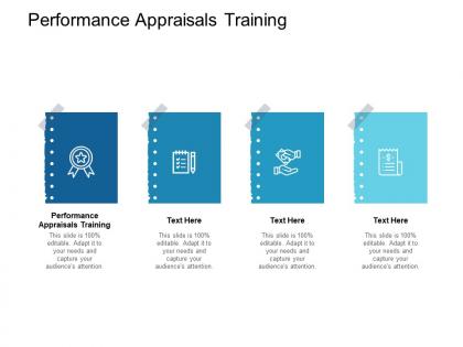 Performance appraisals training ppt powerpoint presentation file cpb