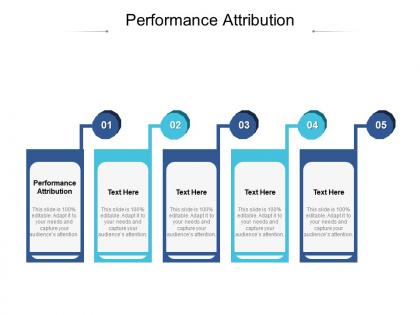 Performance attribution ppt powerpoint presentation model background cpb