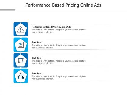Performance based pricing online ads ppt powerpoint presentation professional designs cpb