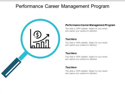 Performance career management program ppt powerpoint presentation summary graphics design cpb
