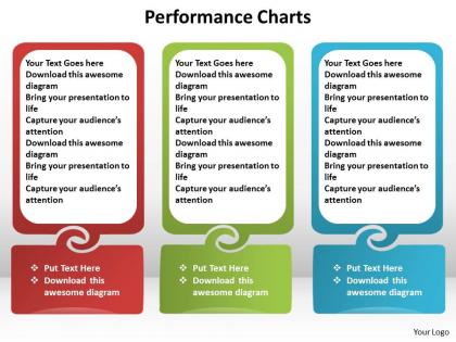 Performance Charts Side By Side Text Boxes In Line Powerpoint Diagram Templates Graphics 712