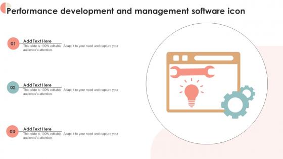 Performance Development And Management Software Icon