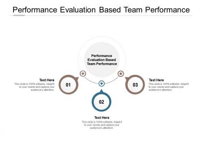 Performance evaluation based team performance ppt powerpoint presentation slides topics cpb