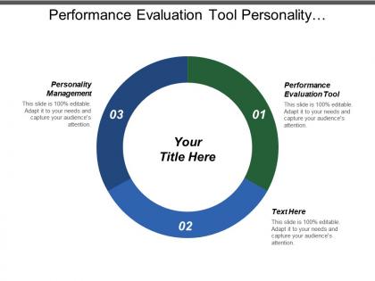 Performance evaluation tool personality management strategic planning project management