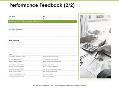 Performance feedback department ppt powerpoint presentation infographic template designs