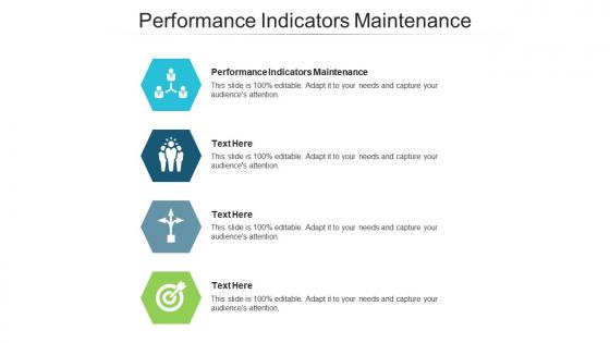 Performance indicators maintenance ppt powerpoint presentation summary mockup cpb