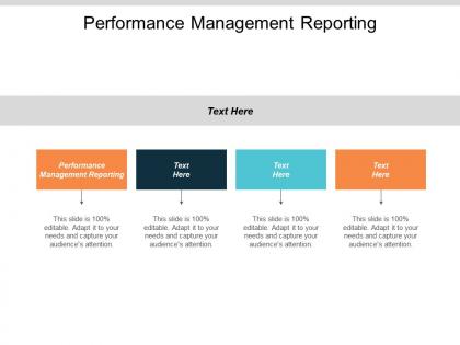 Performance management reporting ppt powerpoint presentation gallery diagrams cpb