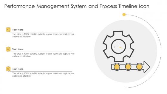 Performance Management System And Process Timeline Icon