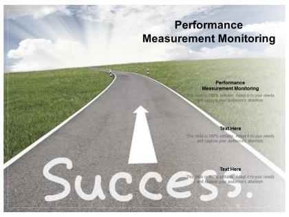 Performance measurement monitoring ppt powerpoint presentation layouts maker cpb