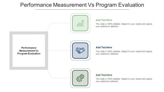 Performance Measurement Vs Program Evaluation Ppt Powerpoint Presentation File Cpb