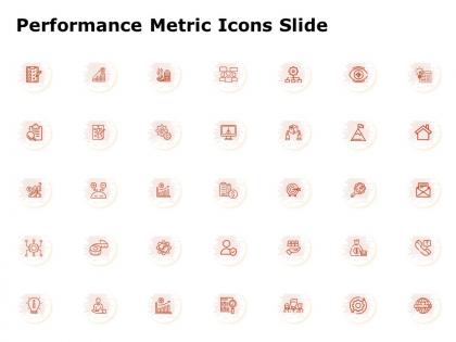 Performance metric icons slide ppt powerpoint presentation styles guide