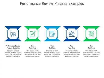 Performance review phrases examples ppt powerpoint presentation summary introduction cpb