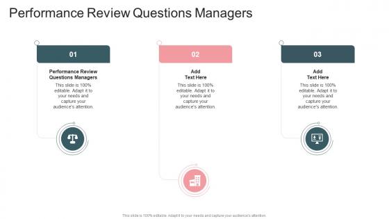 Performance Review Questions Managers In Powerpoint And Google Slides Cpb