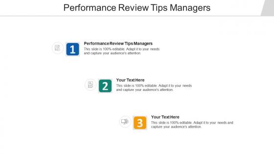 Performance review tips managers ppt powerpoint presentation portfolio example cpb
