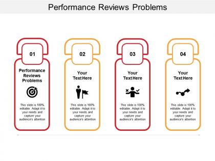Performance reviews problems ppt powerpoint presentation slide download cpb