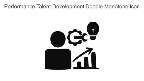 Performance Talent Development Doodle Monotone Icon In Powerpoint Pptx Png And Editable Eps Format