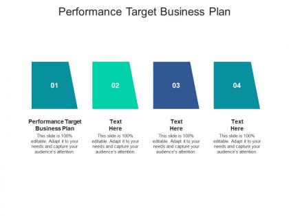 Performance target business plan ppt powerpoint presentation professional grid cpb