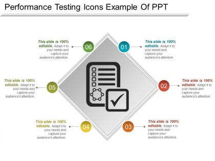 Performance testing icons example of ppt