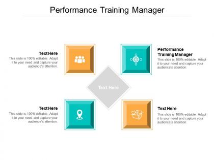Performance training manager ppt powerpoint presentation ideas show cpb