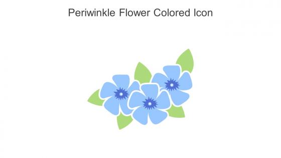 Periwinkle Flower Colored Icon In Powerpoint Pptx Png And Editable Eps Format