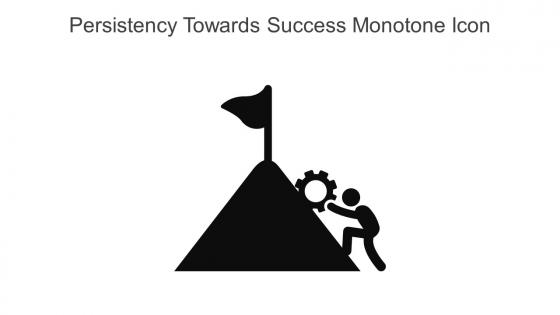 Persistency Towards Success Monotone Icon In Powerpoint Pptx Png And Editable Eps Format