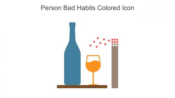 Person Bad Habits Colored Icon In Powerpoint Pptx Png And Editable Eps Format