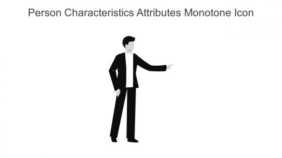 Person Characteristics Attributes Monotone Icon In Powerpoint Pptx Png And Editable Eps Format