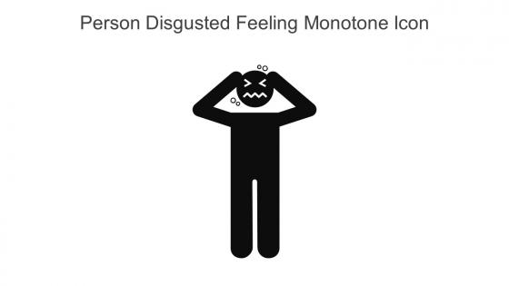 Person Disgusted Feeling Monotone Icon In Powerpoint Pptx Png And Editable Eps Format