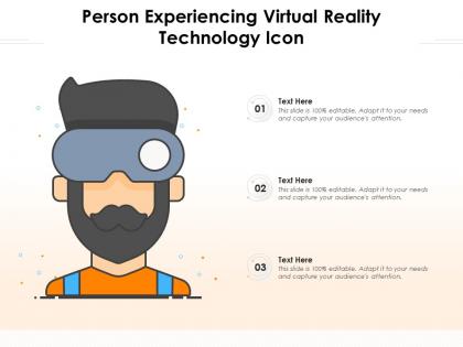 Person experiencing virtual reality technology icon