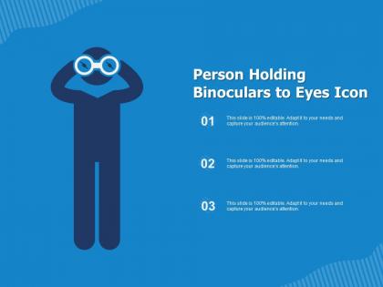 Person holding binoculars to eyes icon