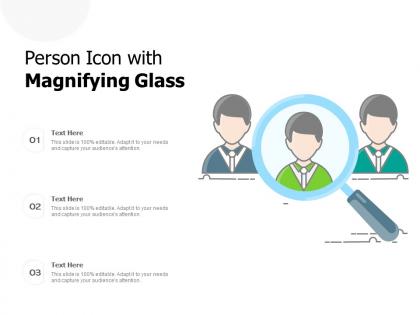 Person icon with magnifying glass