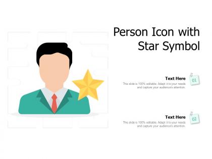 Person icon with star symbol