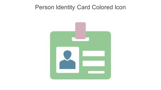 Person Identity Card Colored Icon In Powerpoint Pptx Png And Editable Eps Format