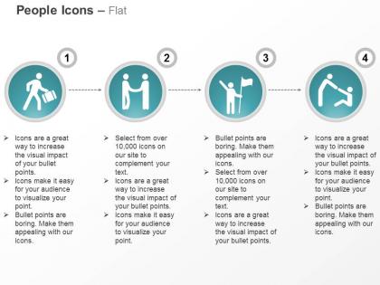 Person in hurry business deal winner help ppt icons graphics